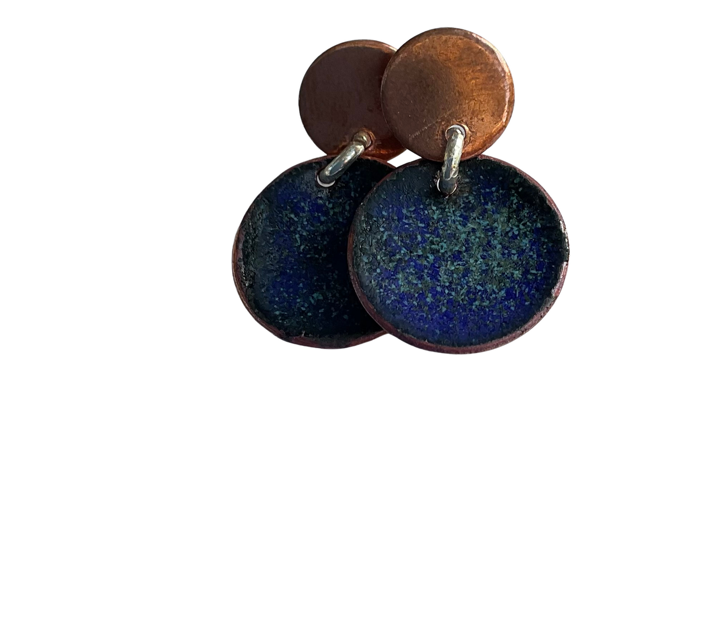 Enamel Stud Earrings