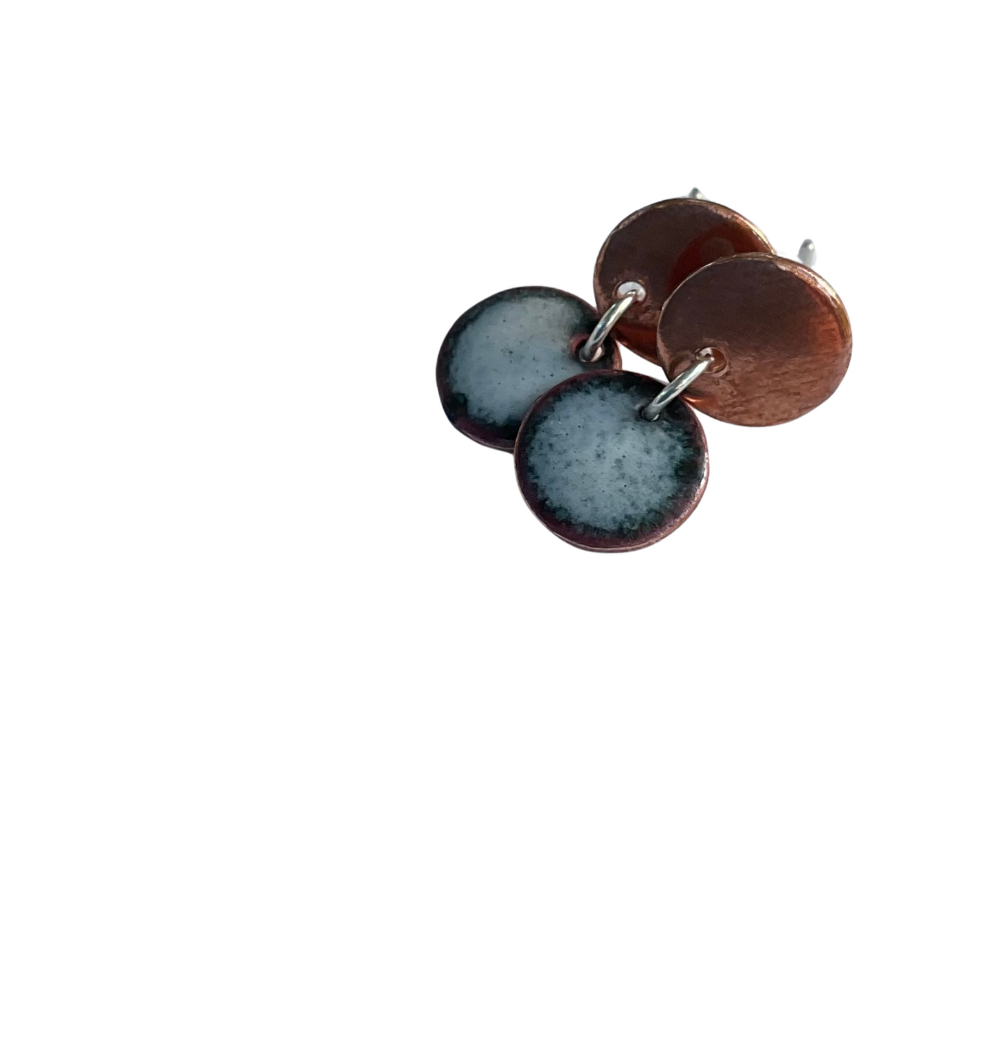Enamel Stud Earrings