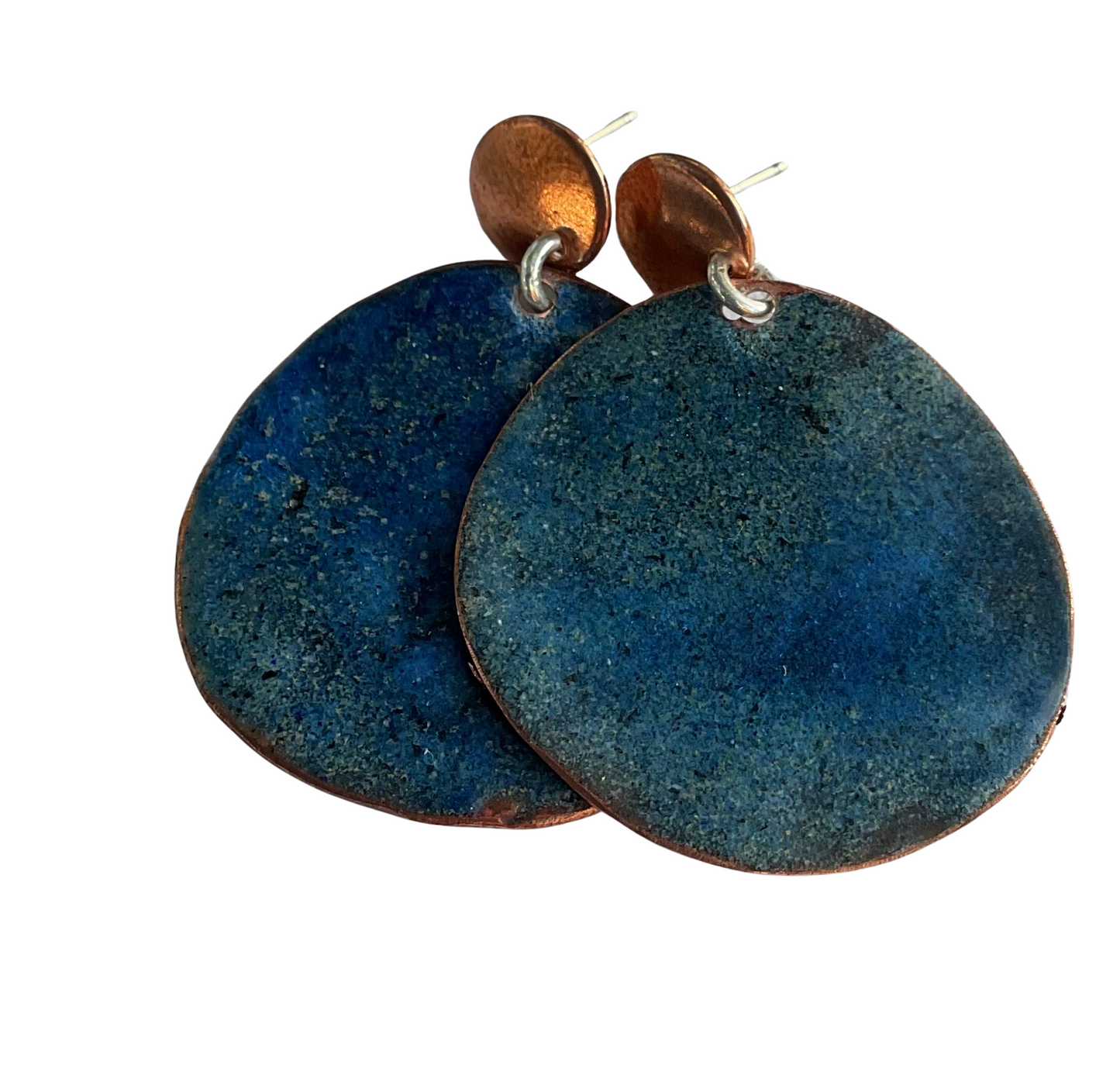 Enamel Stud Earrings