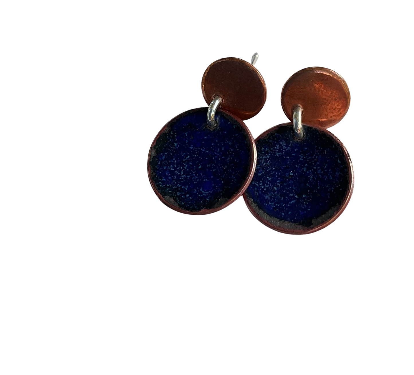 Enamel Stud Earrings