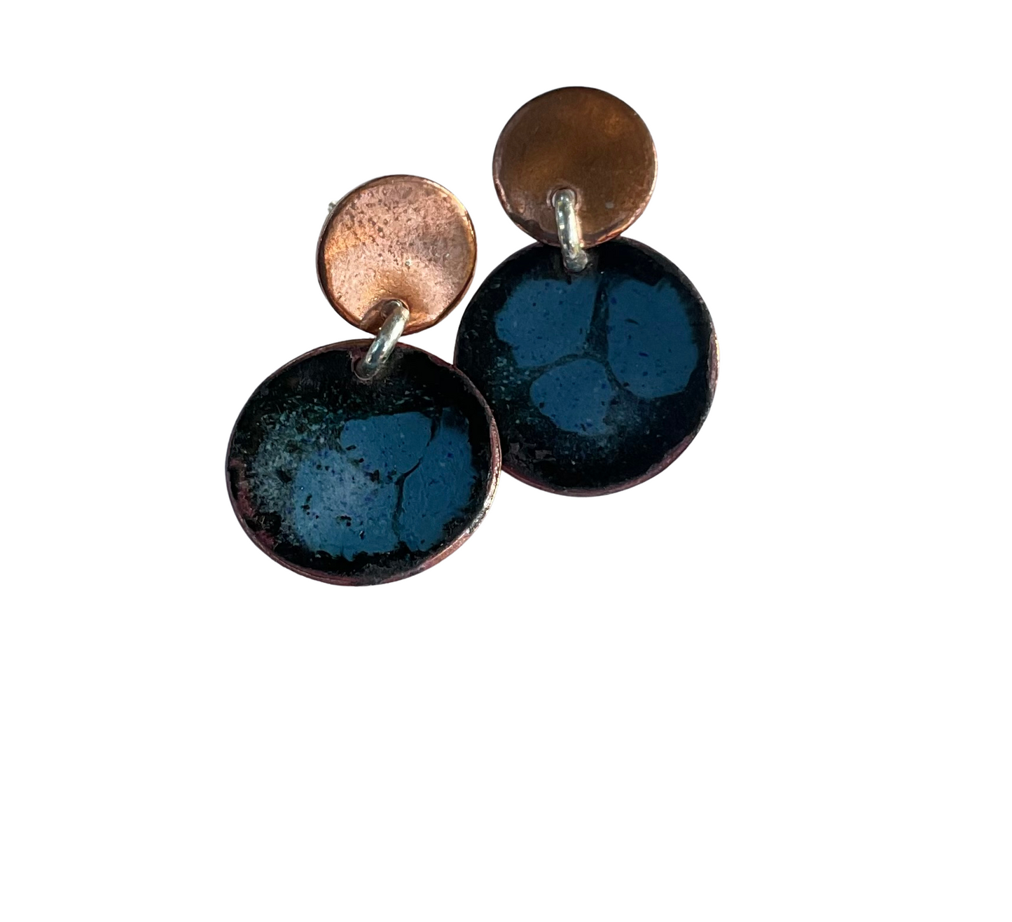 Enamel Stud Earrings
