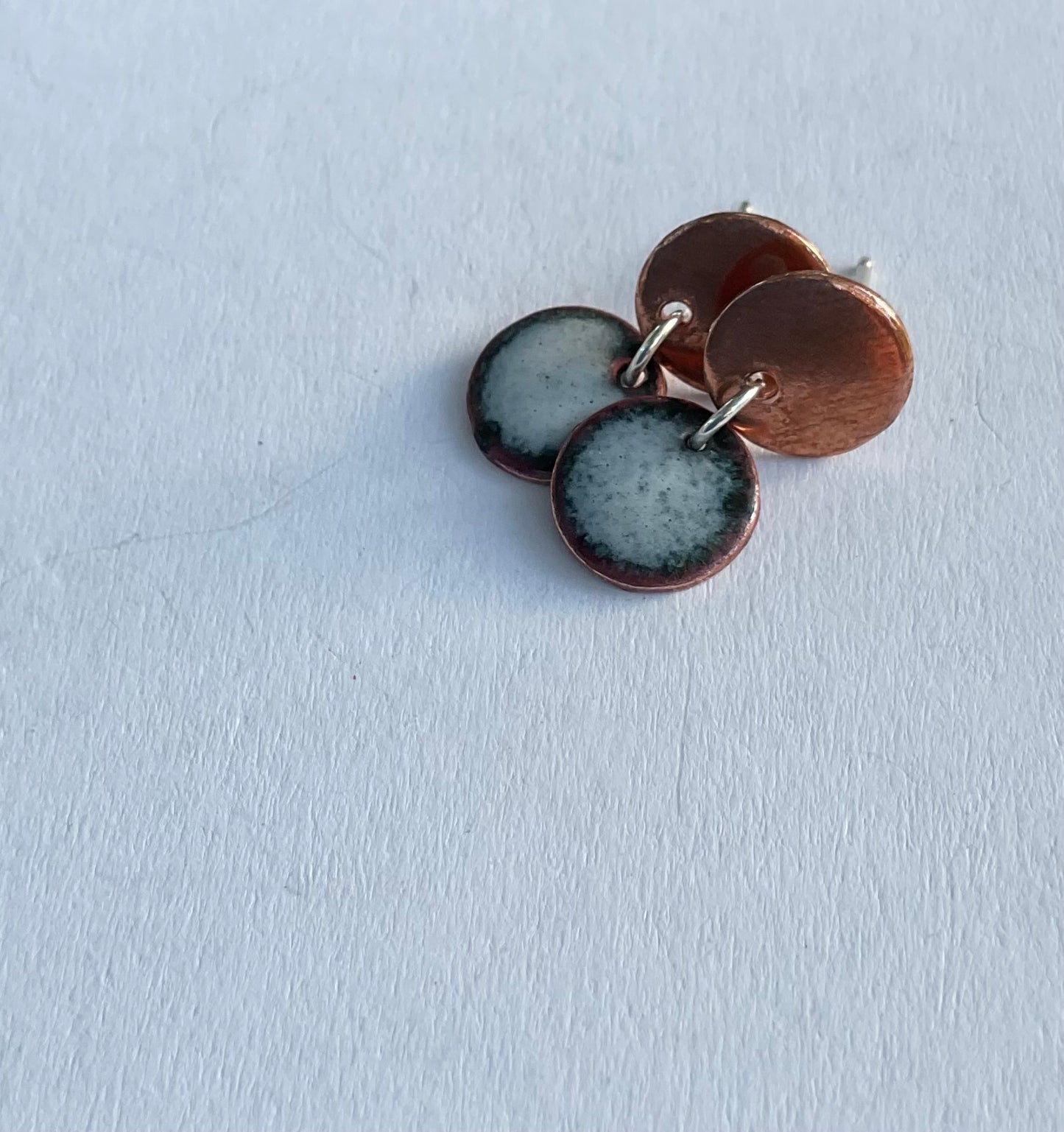 Enamel Stud Earrings