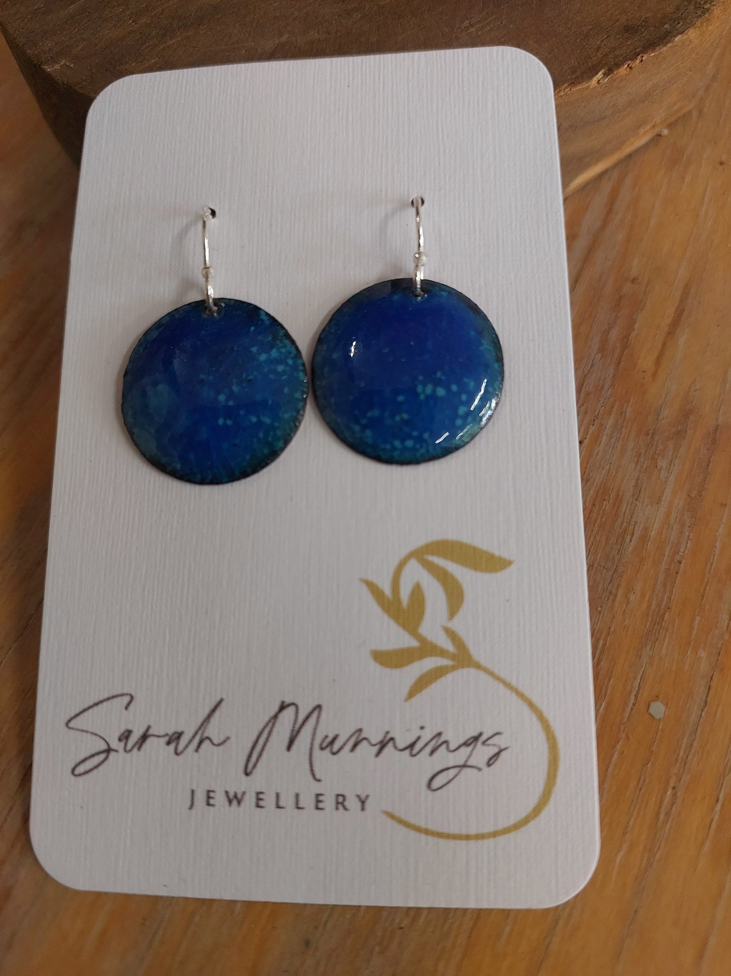 Enamel Hanging Earrings