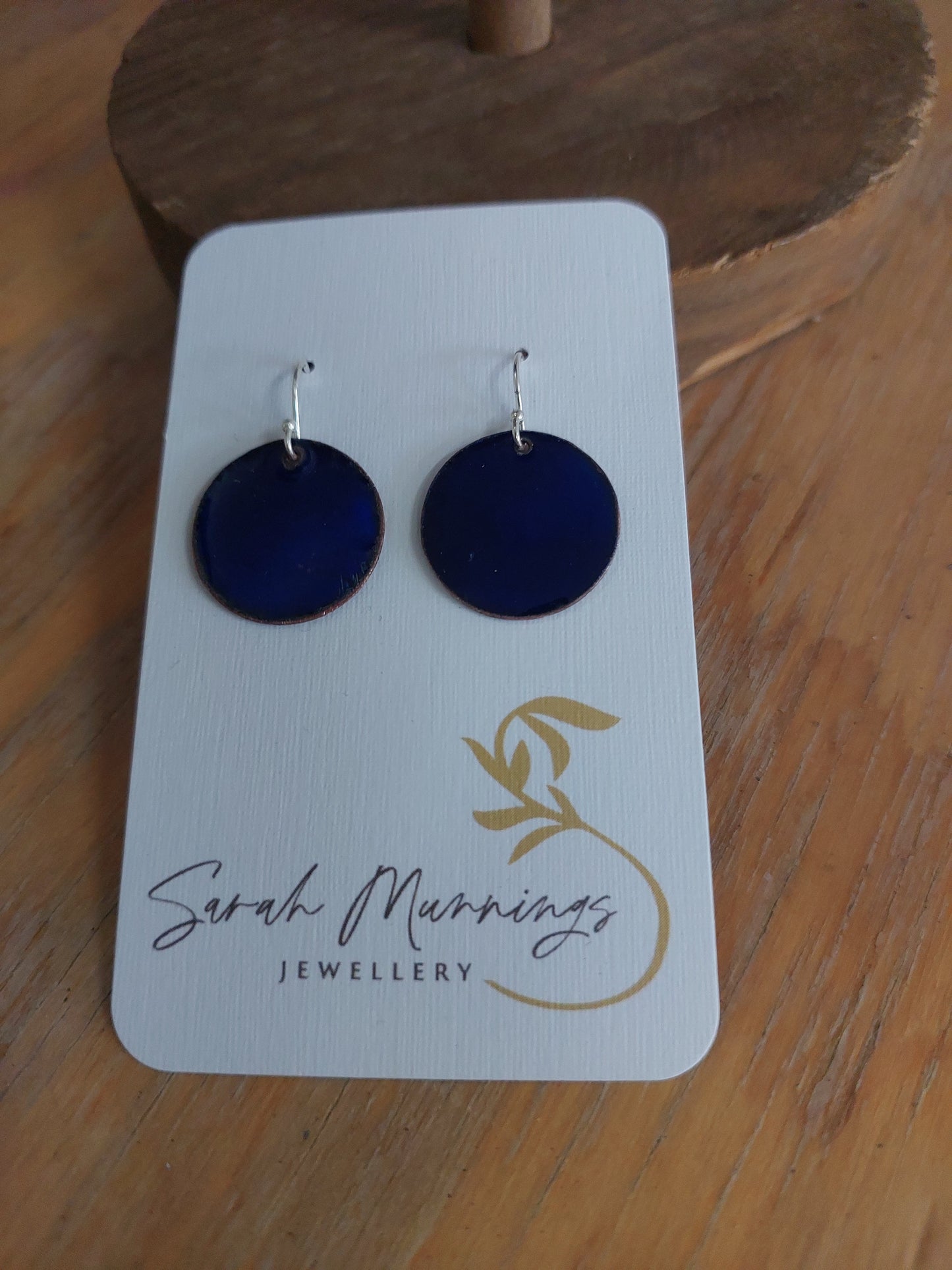 Enamel Hanging Earrings