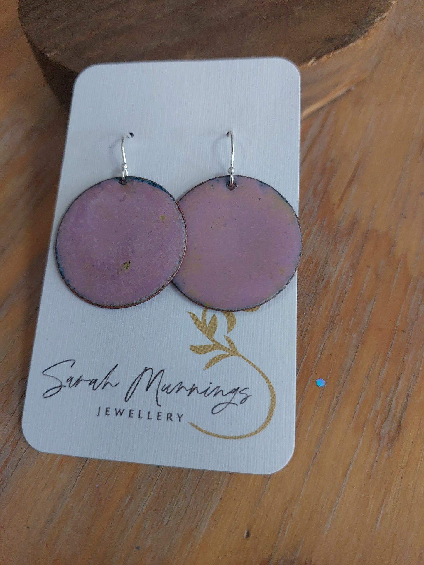 Enamel Hanging Earrings