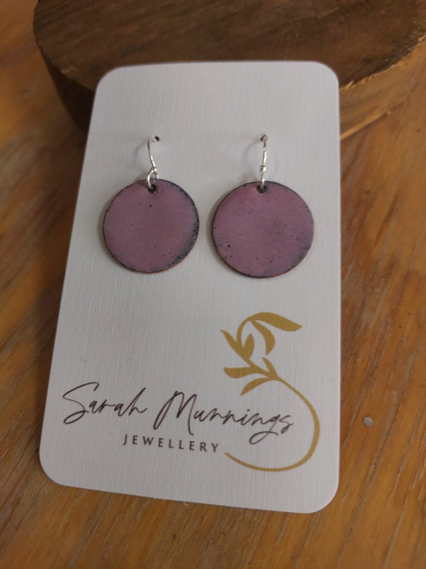 Enamel Hanging Earrings