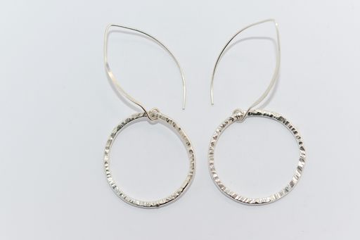 Hoop Earrings - Rose Gold, Silver Copper or Brass - Sarah Munnings Jewellery