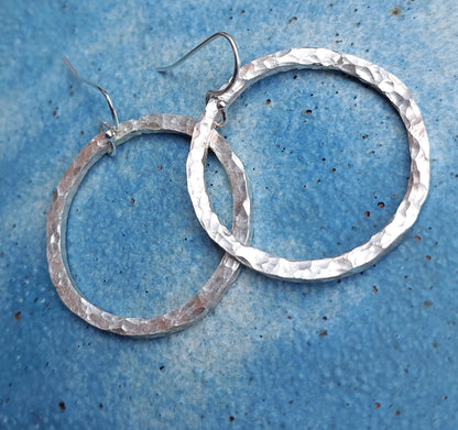Roma silver hoops - Sarah Munnings Jewellery