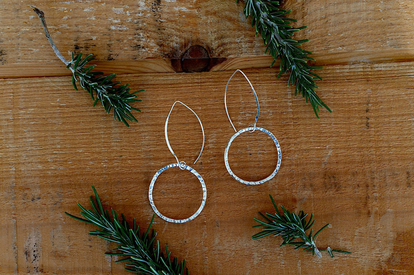 Sterling silver hoop earrings - Sarah Munnings Jewellery