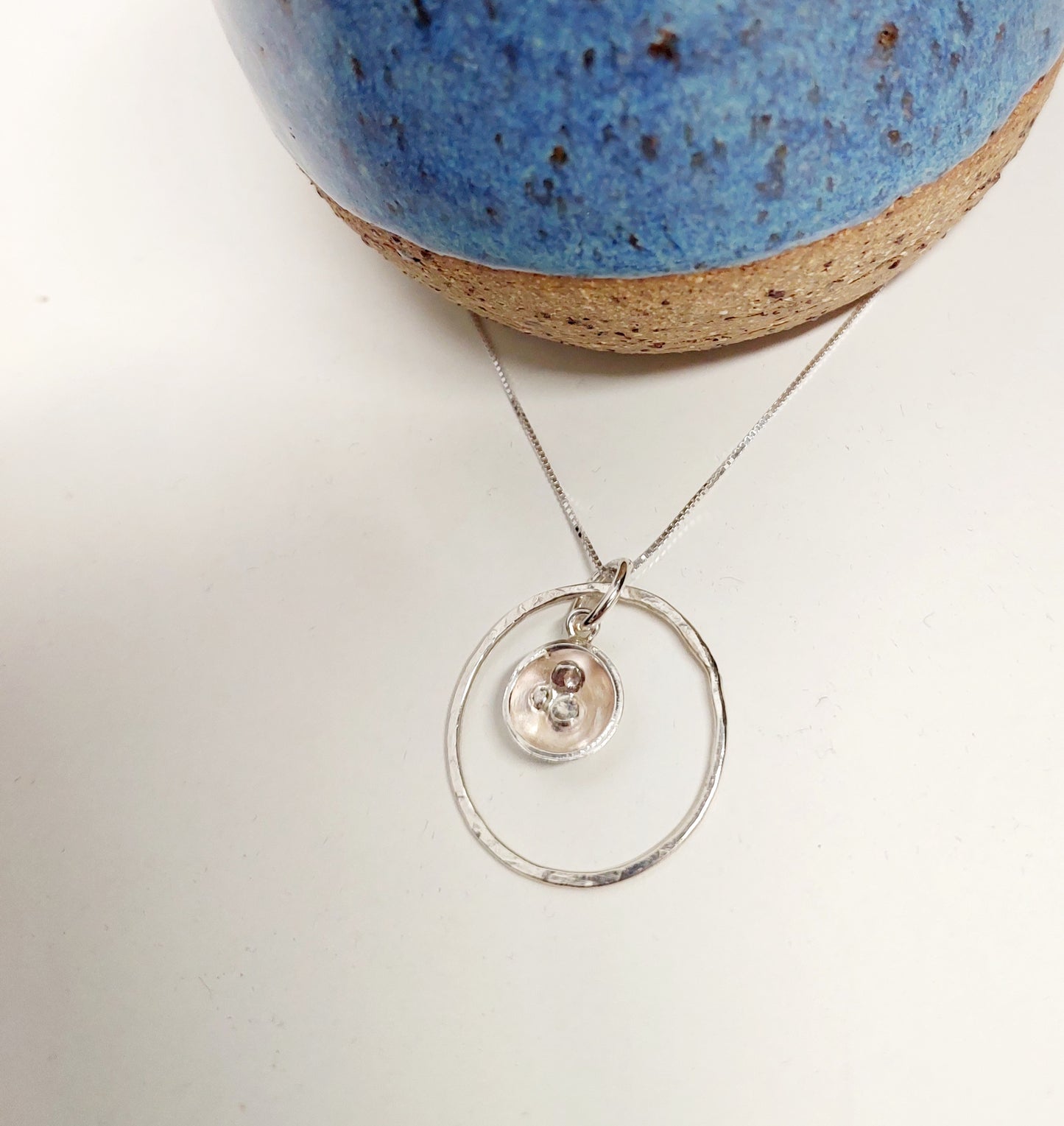 Silver nest necklace - Sarah Munnings Jewellery