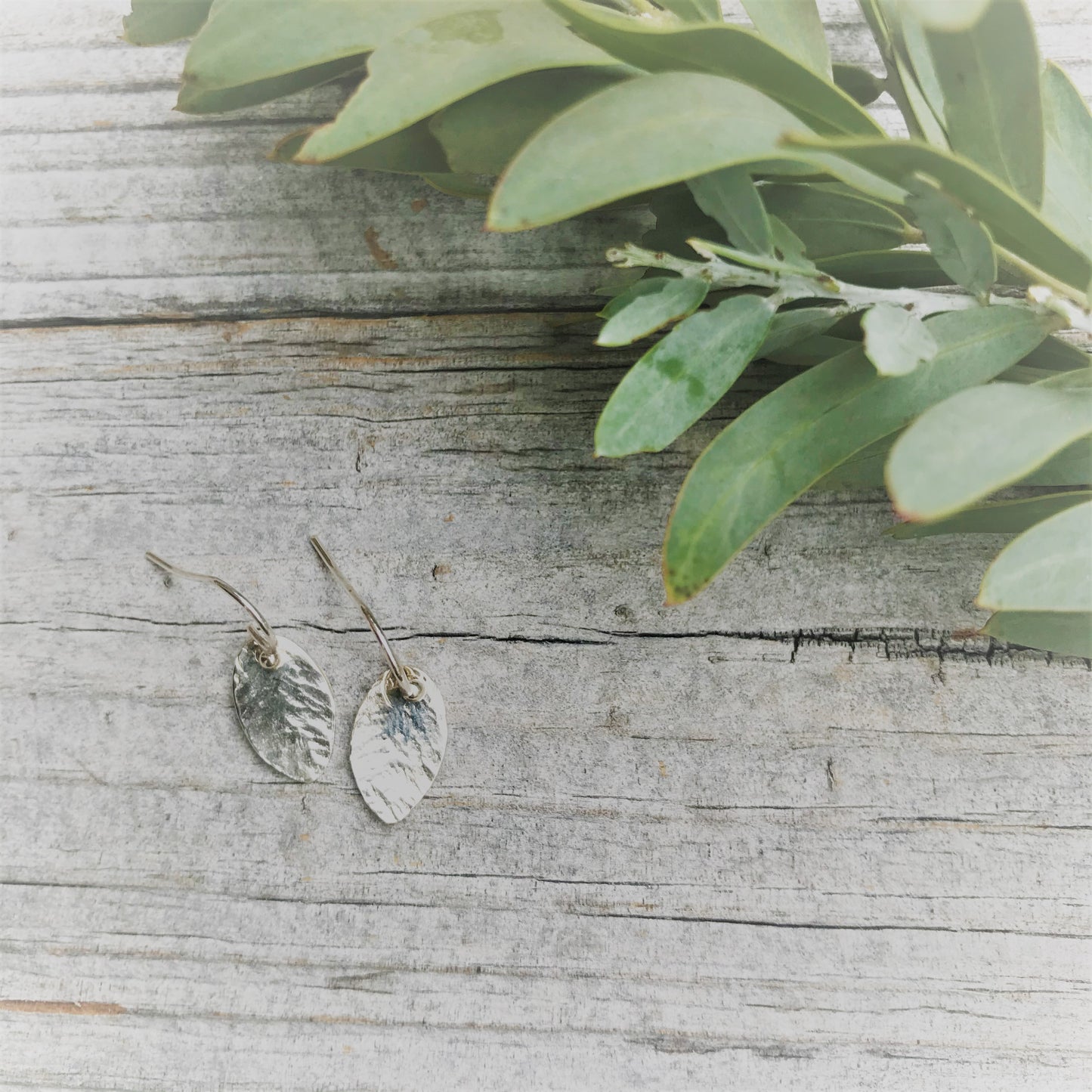 Tiny leaf earrings - Sarah Munnings Jewellery