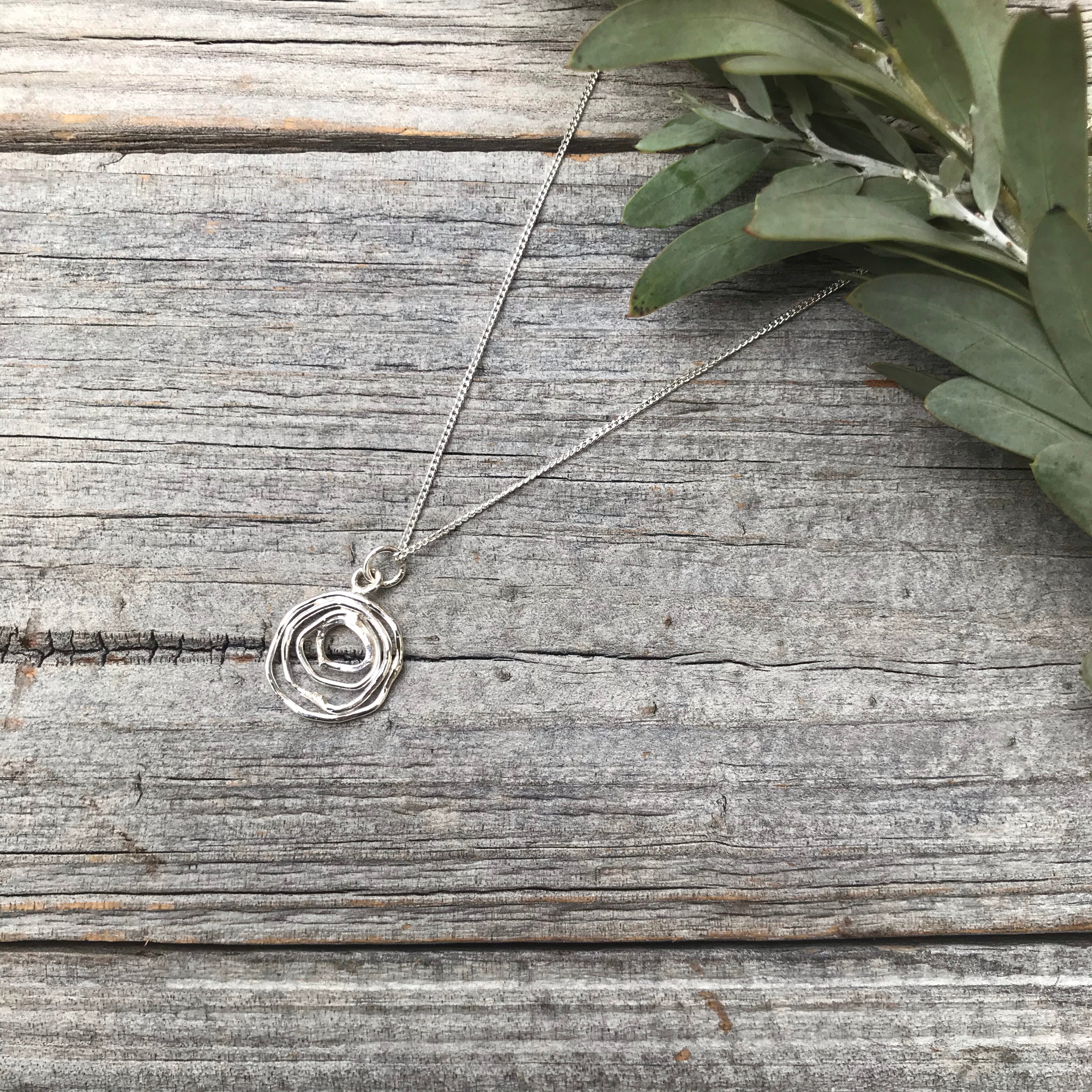 Chunky Silver necklace Spiral| Handmade silver necklaces