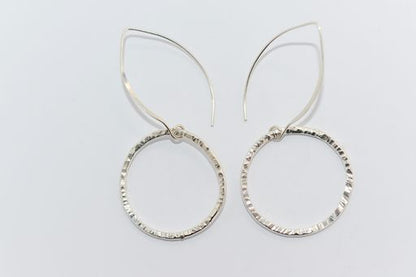 Hoop Earrings - Rose Gold, Silver  Copper or Brass - Sarah Munnings Jewellery